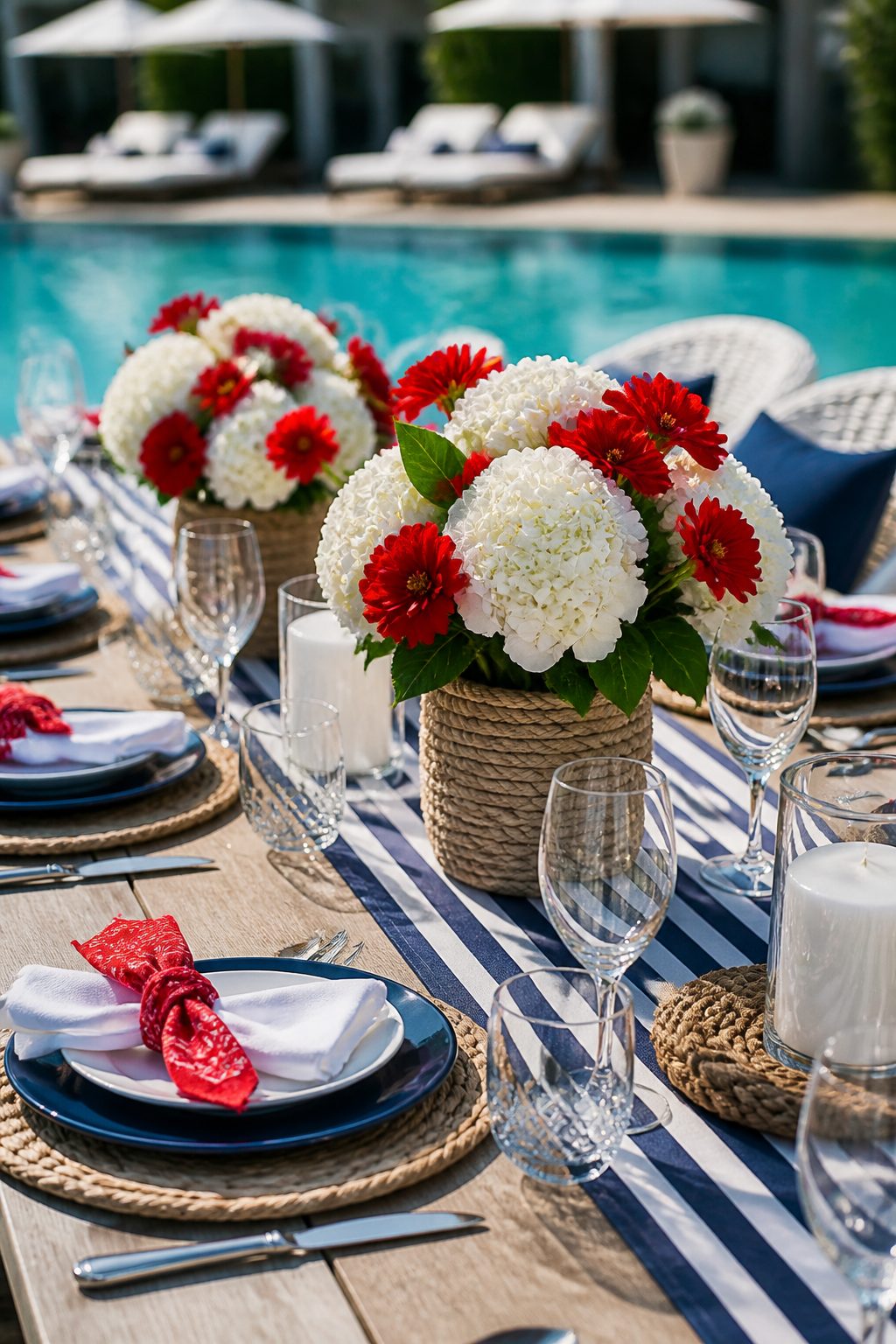 4th of July Tablescape Ideas for Pool Party: 13 Party Setups 1 Item 1