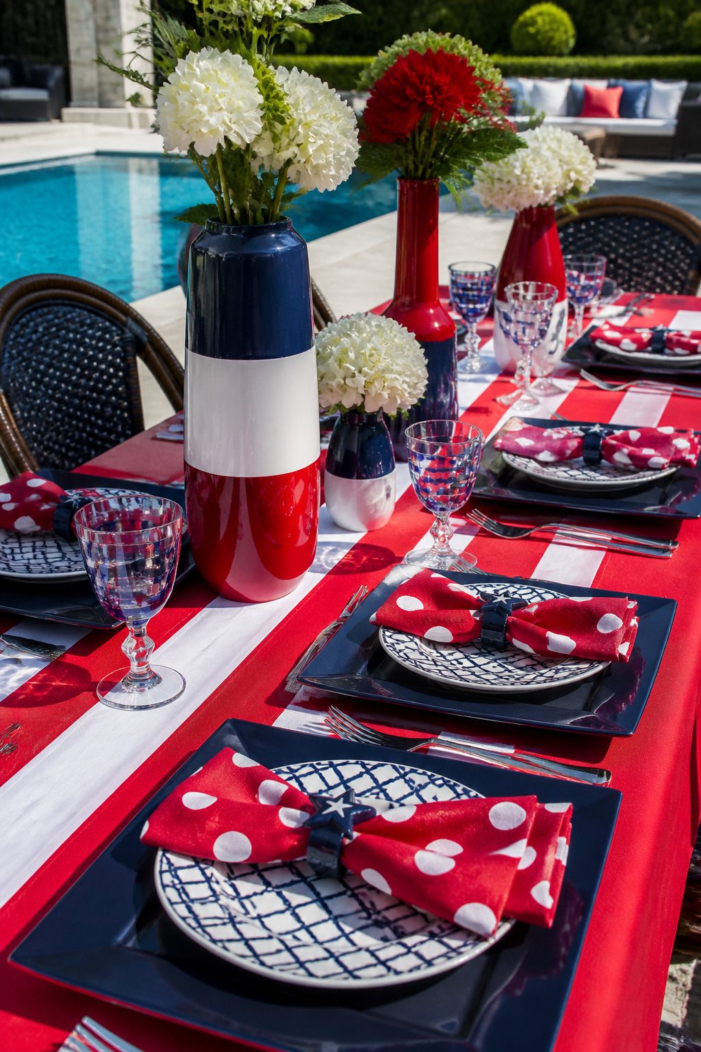4th of July Tablescape Ideas for Pool Party: 13 Party Setups 8 Item 8