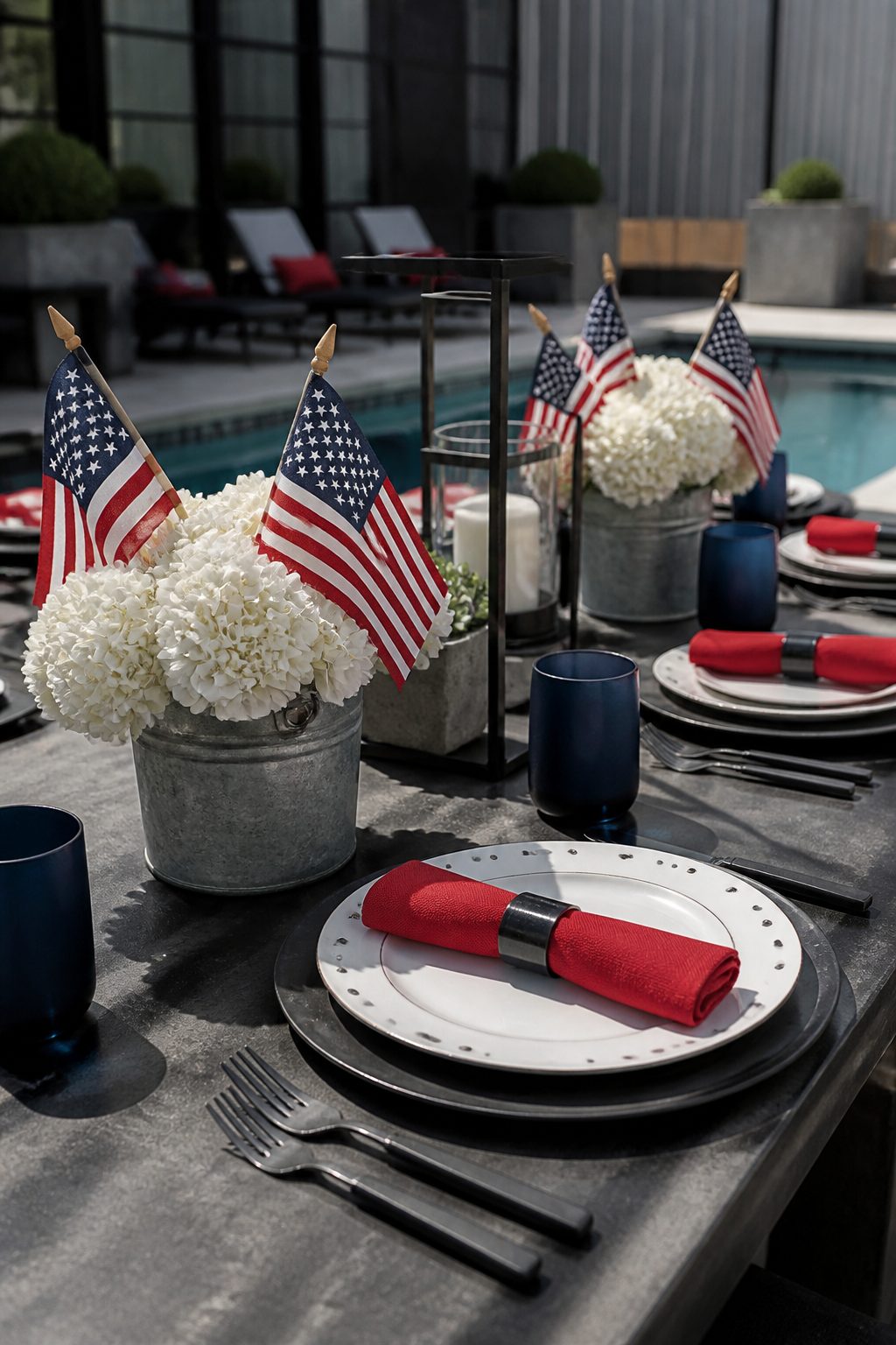 4th of July Tablescape Ideas for Pool Party: 13 Party Setups 11 Item 11