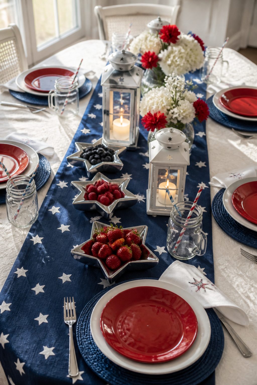 10 Fresh 4th of July Tablescape Ideas for Summer Brunch 9 Item 9
