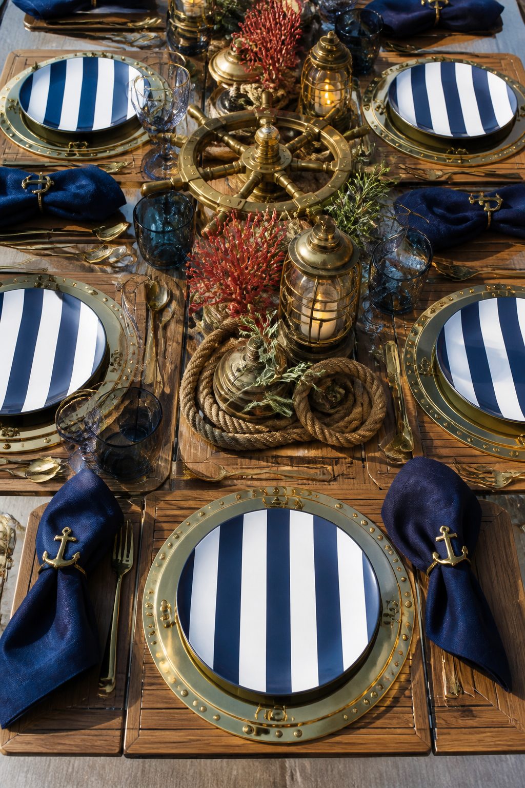 4th of July Tablescapes Nautical Theme Ideas: 13 Coastal Looks 9 Item 9