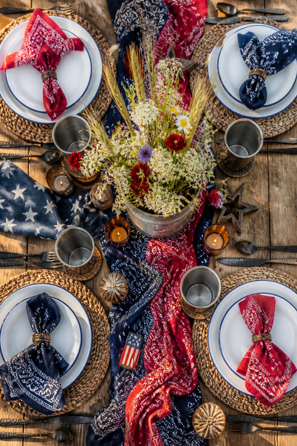 4th of July Tablescapes Boho Vibes Ideas: 10 Cozy Designs 4 Item 4