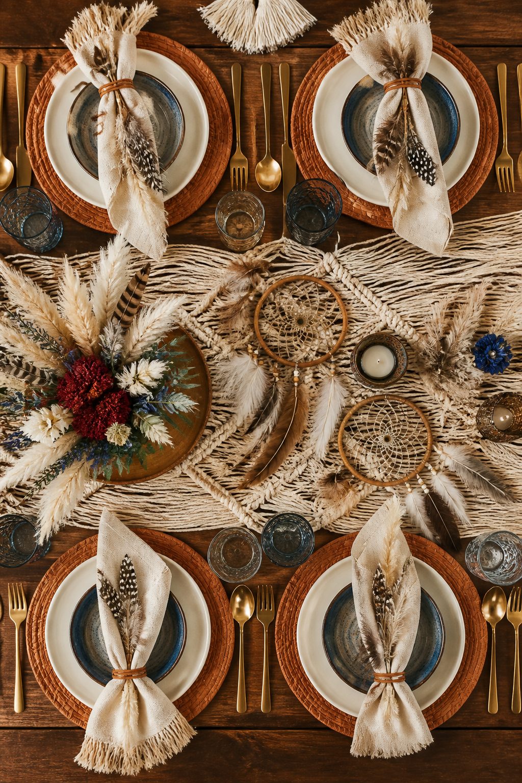 4th of July Tablescapes Boho Vibes Ideas: 10 Cozy Designs 9 Item 9