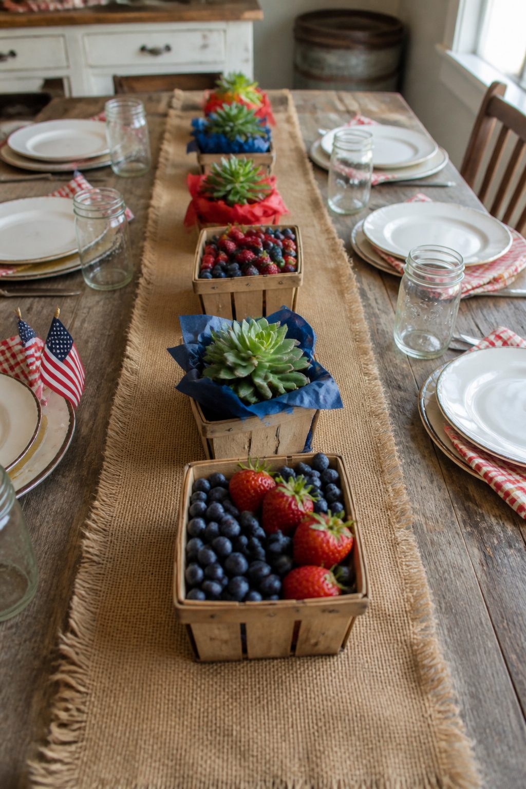 4th of July Tablescapes Rustic Style Ideas: 8 Simple Designs 6 Item 6