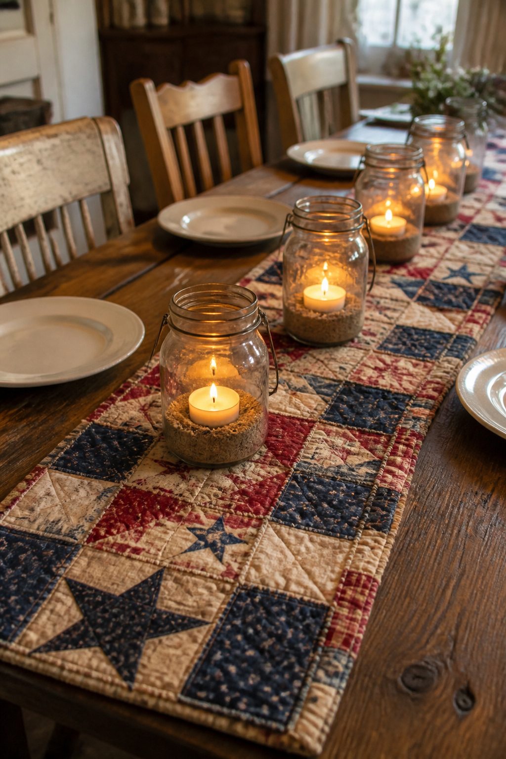 4th of July Tablescapes Rustic Style Ideas: 8 Simple Designs 8 Item 8