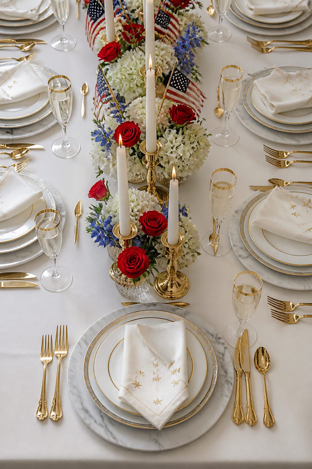 13 Sleek 4th of July Tablescapes Modern Aesthetic Ideas 4 Item 4