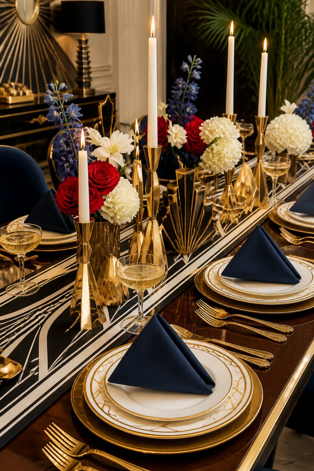 13 Sleek 4th of July Tablescapes Modern Aesthetic Ideas 11 Item 11