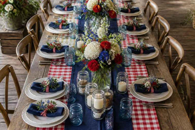 13 4th of July Tablescapes for Large Family Gatherings That Actually Feed the Vibe