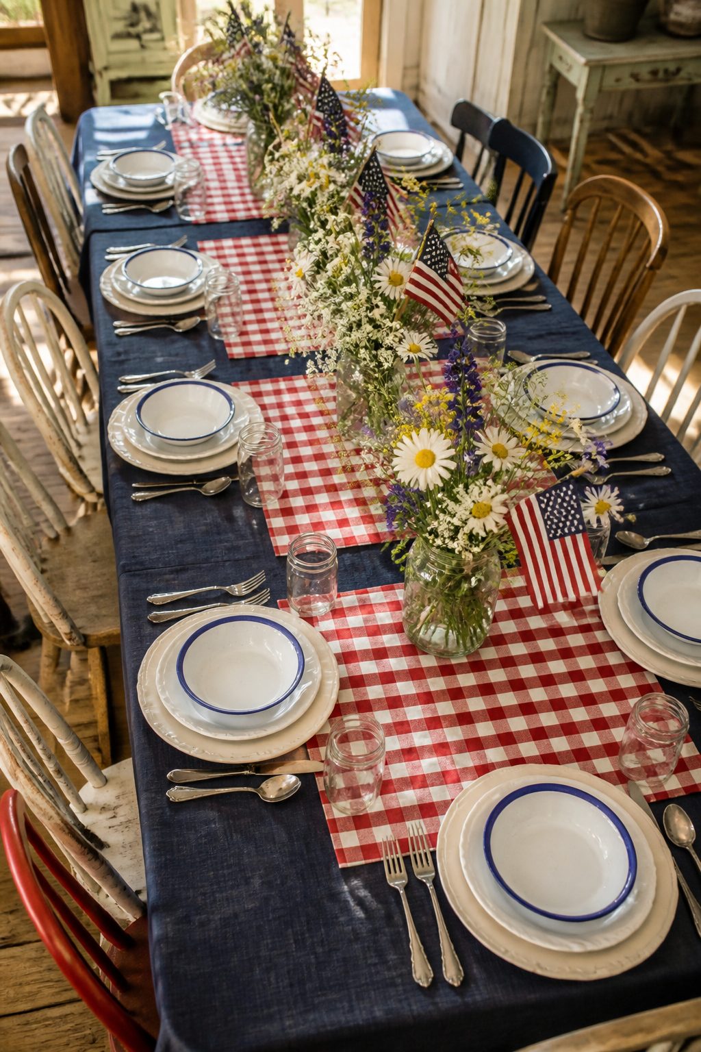 4th of July Tablescapes for Large Family Gatherings: 13 Festive Ideas 2 Item 1