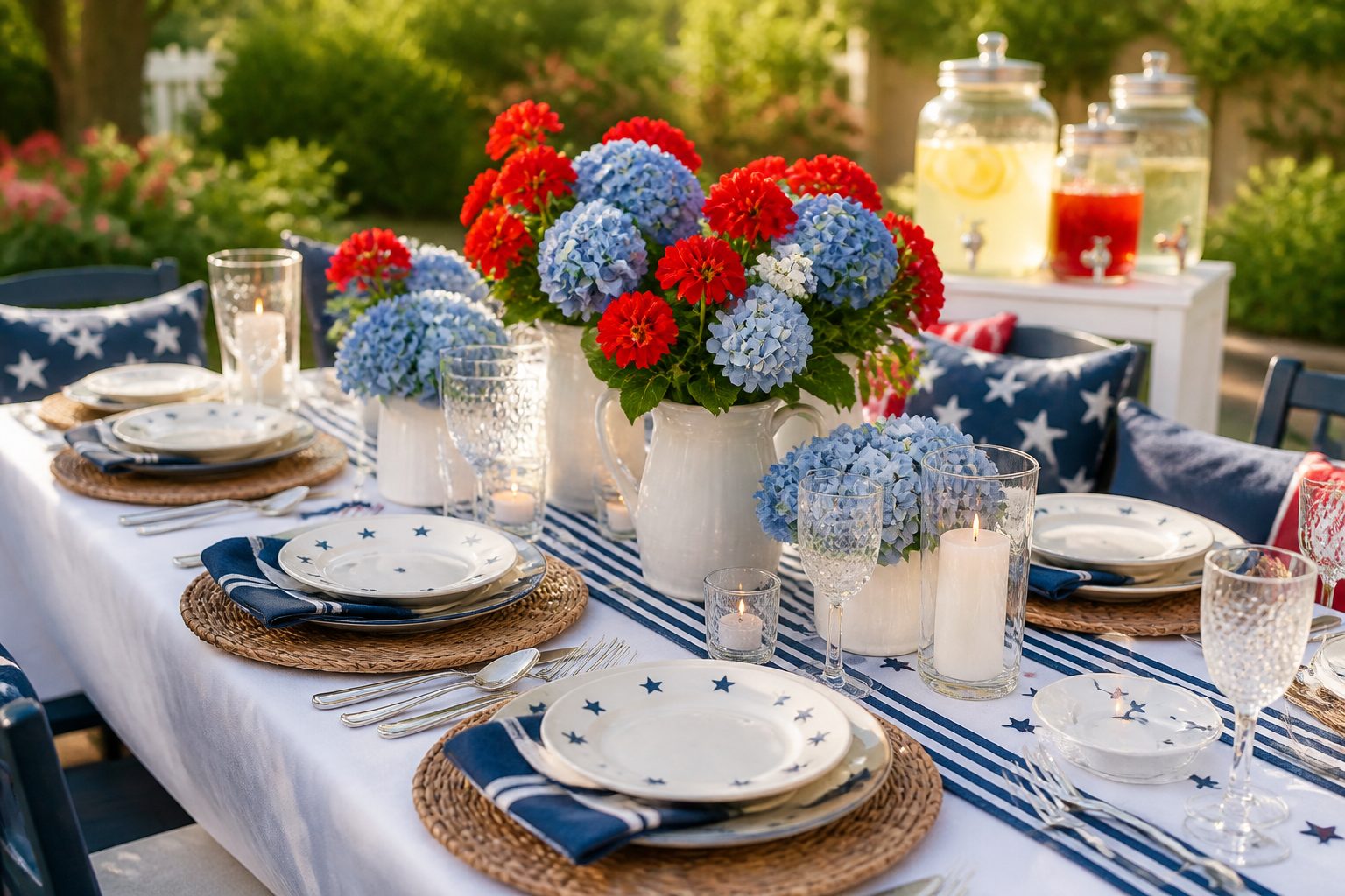 11 4th of July Tablescapes for Outdoor Entertaining Your Guests Will Love