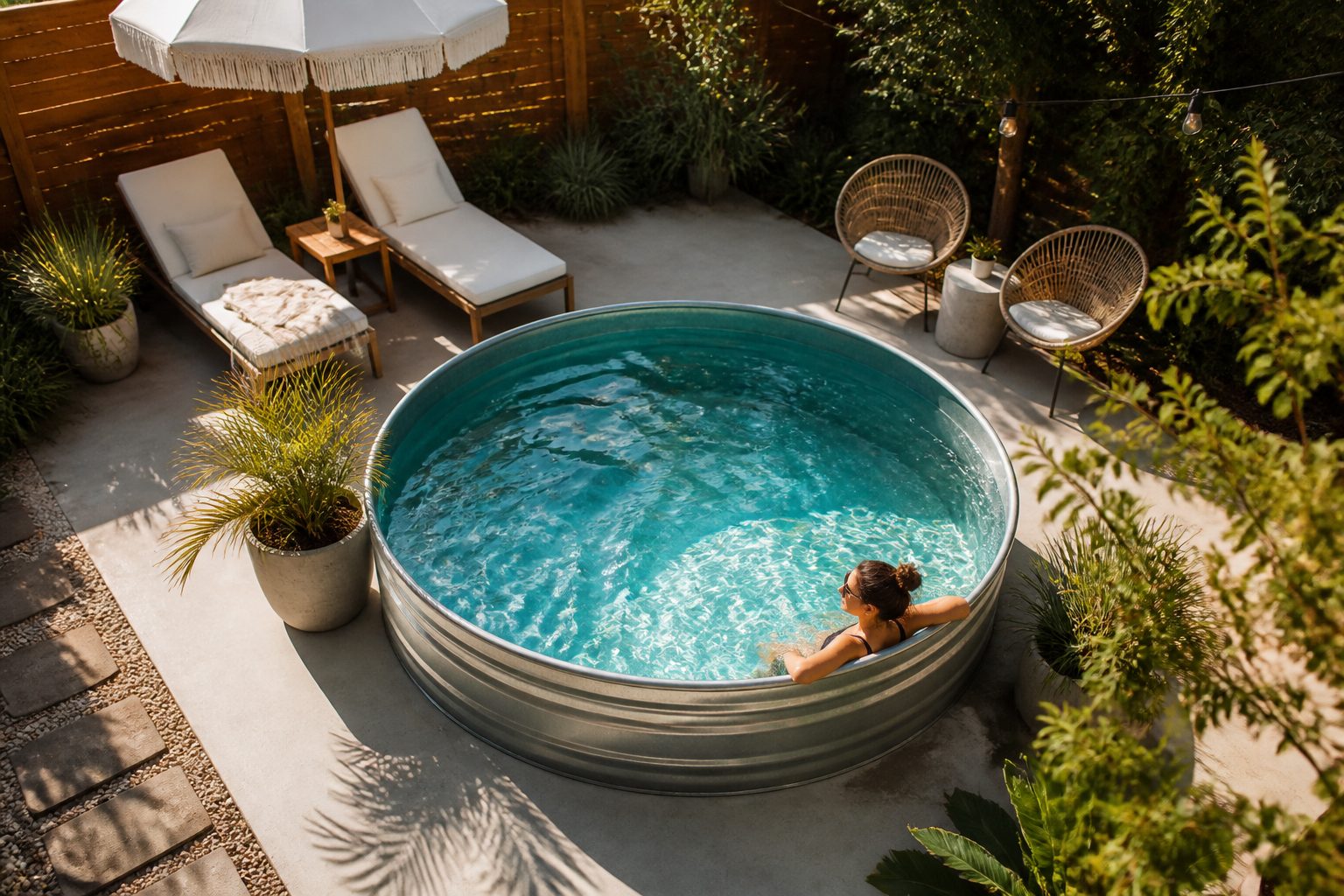 10 diy stock tank pool ideas you can finish in a weekend