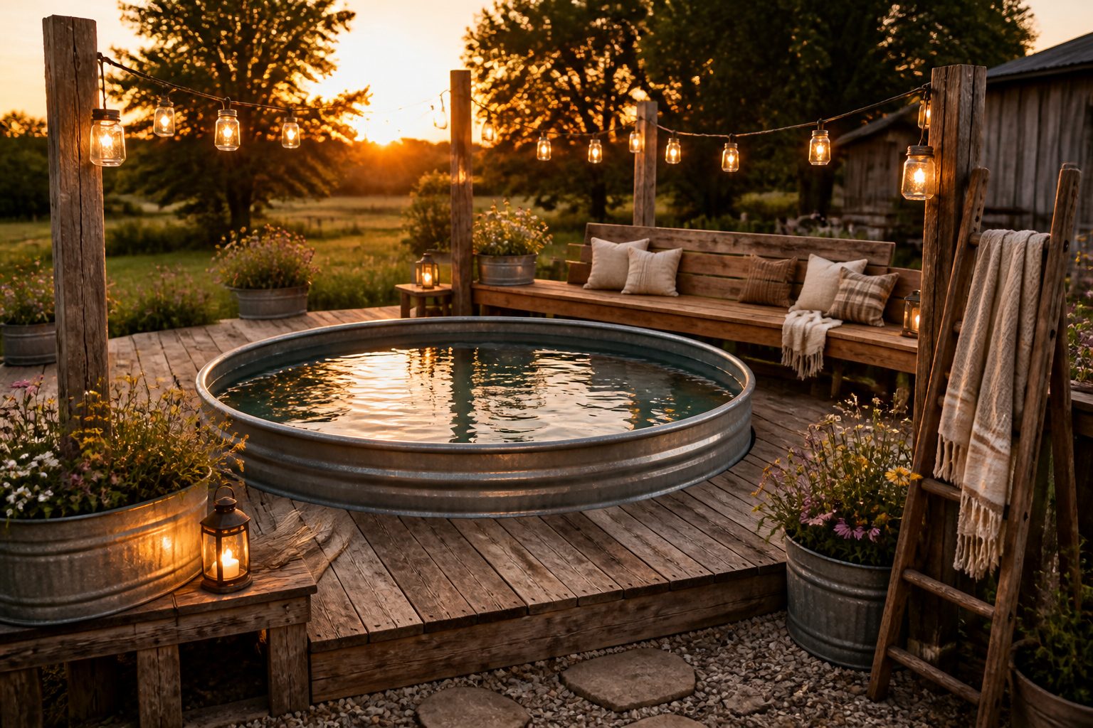 13 rustic diy pool ideas that turn your yard into a country escape