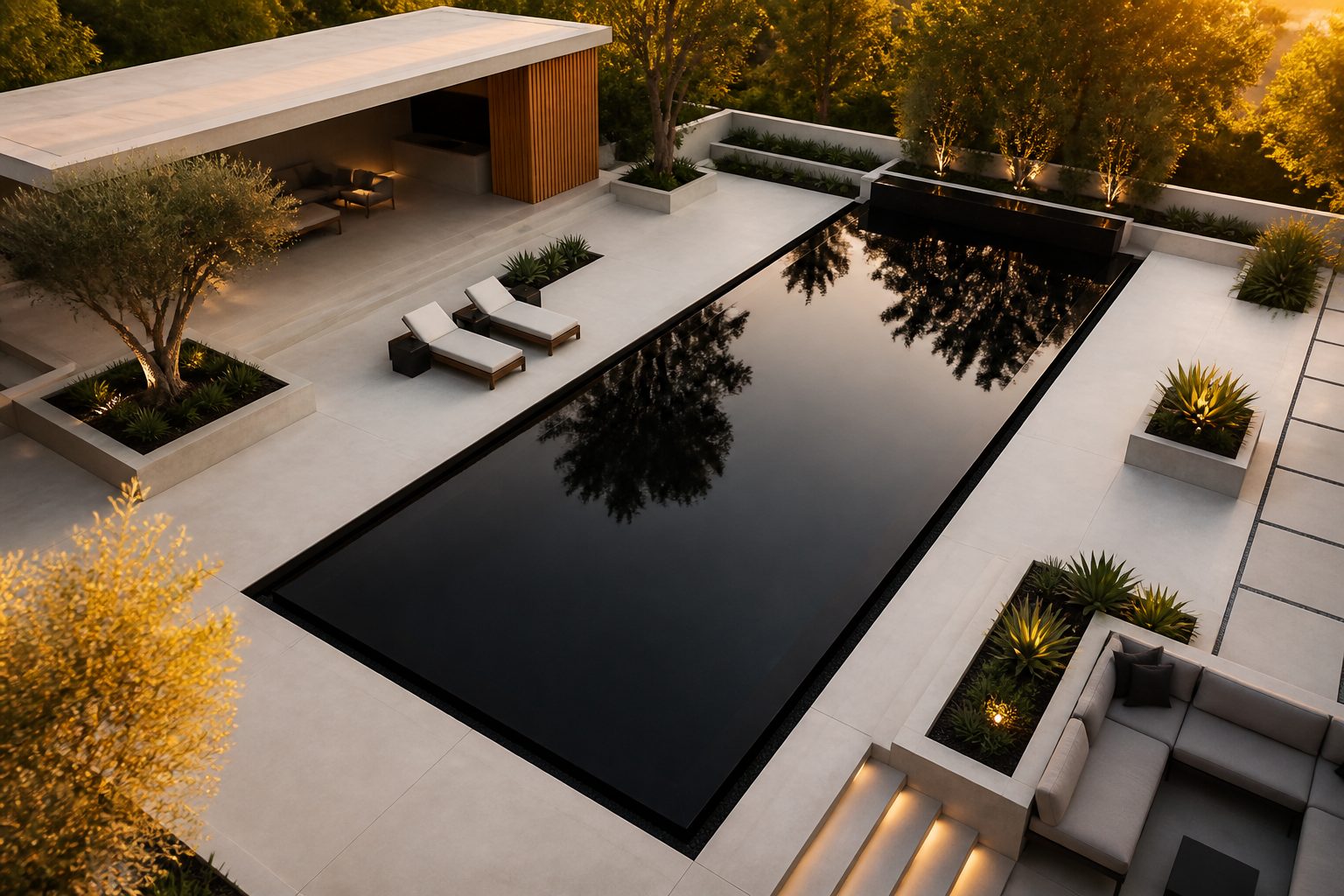 9 modern diy pool ideas with clean lines and minimalist vibes
