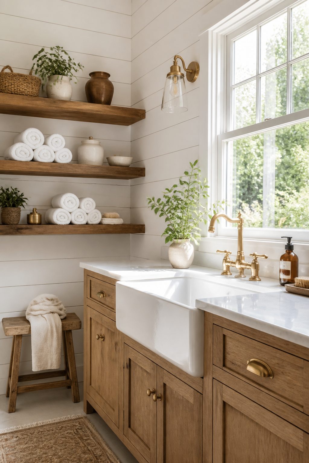 15 Farmhouse Bathroom Ideas on a Budget 7 Item 1