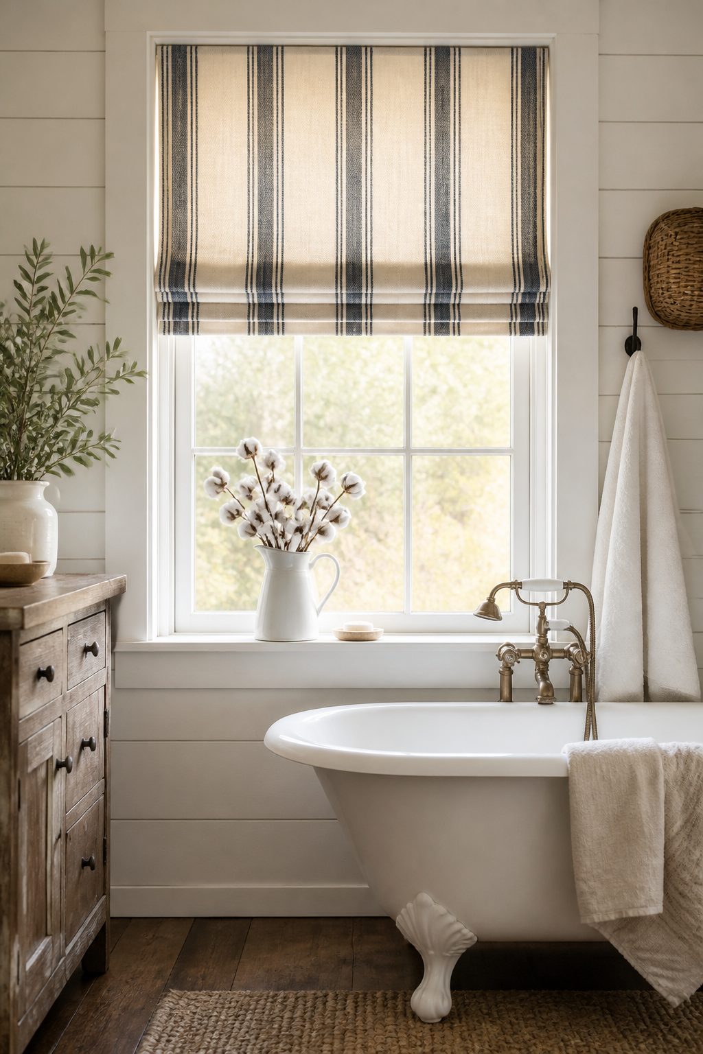 9 Farmhouse Bathroom Window Curtains Ideas 4 Item 4