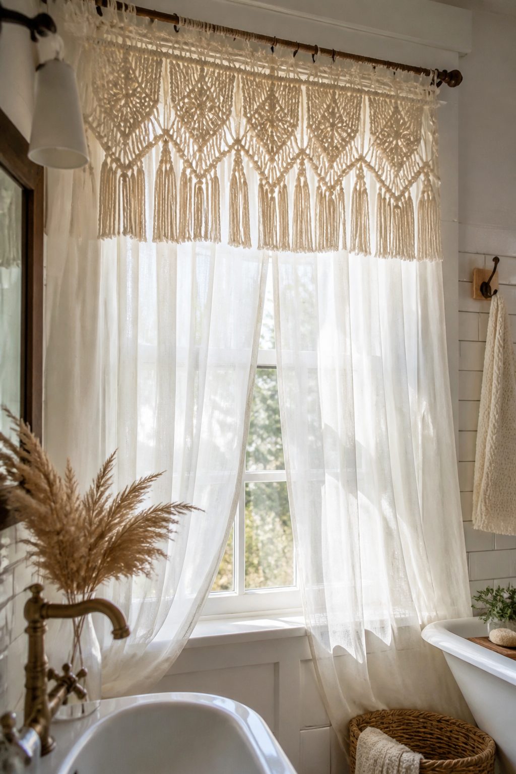 9 Farmhouse Bathroom Window Curtains Ideas 9 Item 9