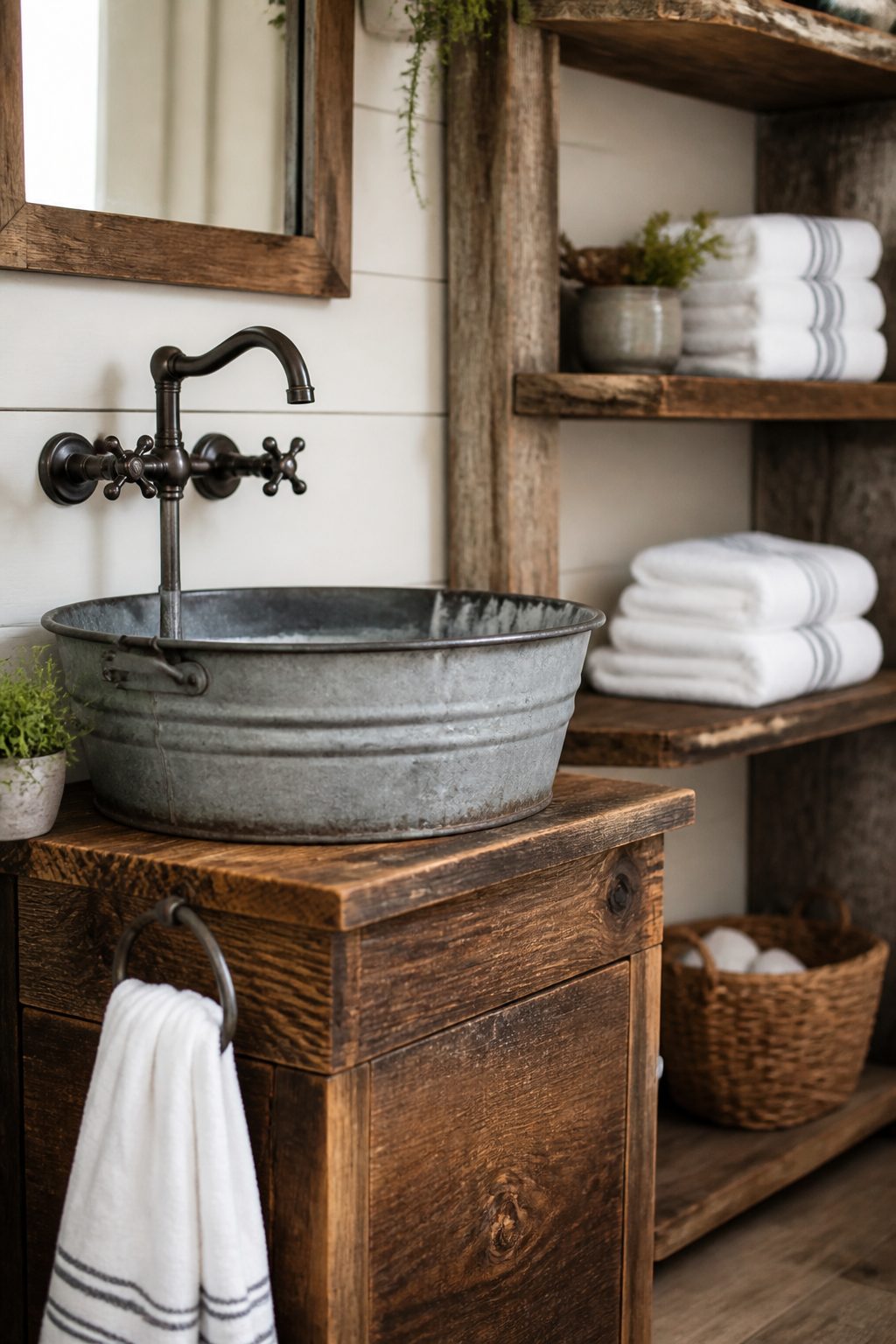 11 Farmhouse Galvanized Bathroom Sink Ideas 1 Item 1