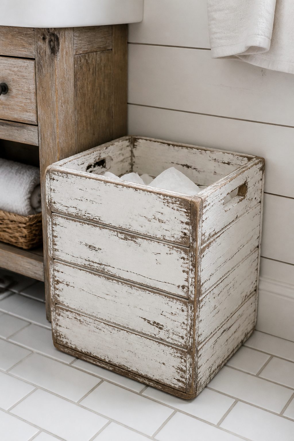8 Farmhouse Bathroom Trash Can Ideas 2 Item 2