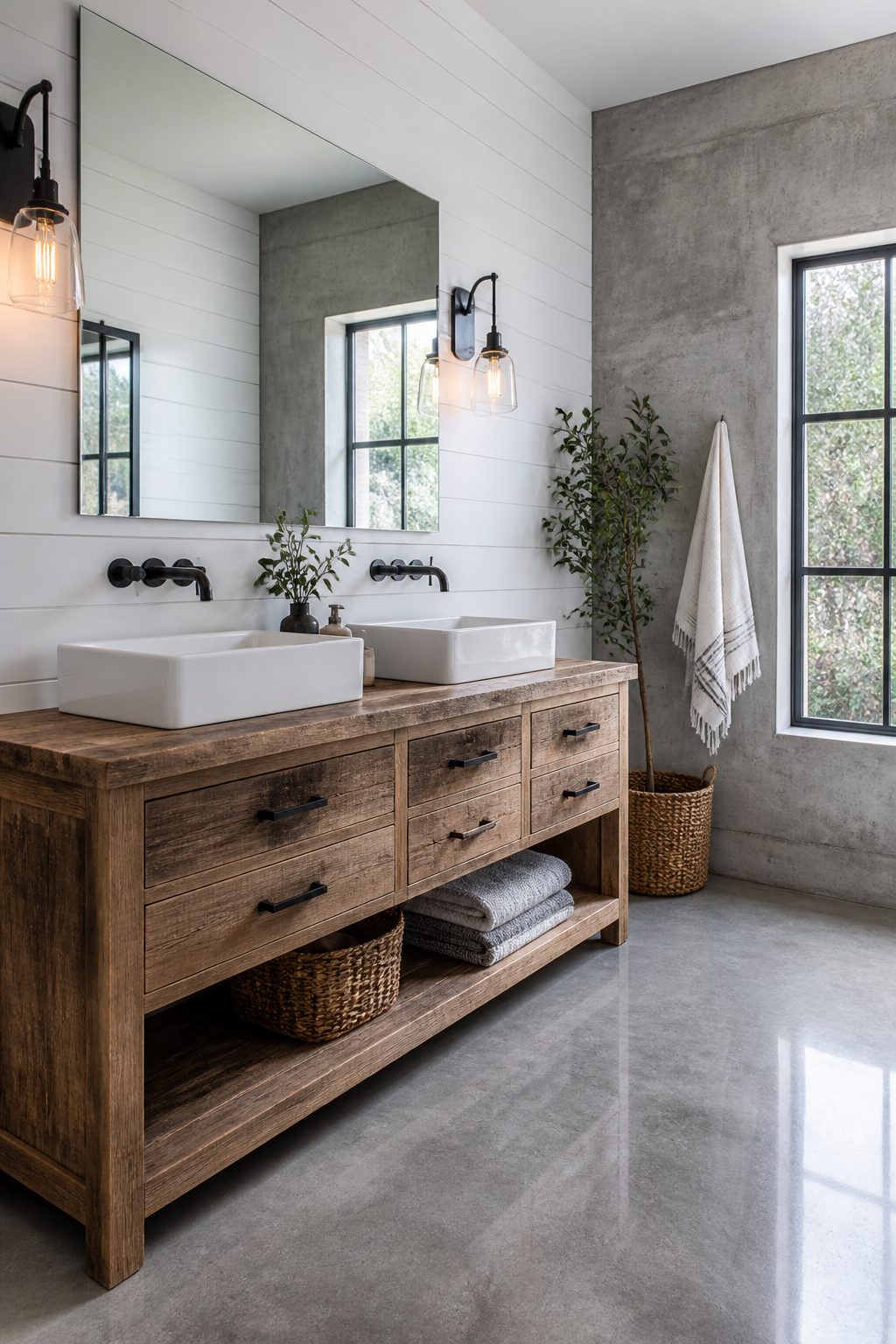 11 Farmhouse Industrial Bathroom Ideas 1 Item 1