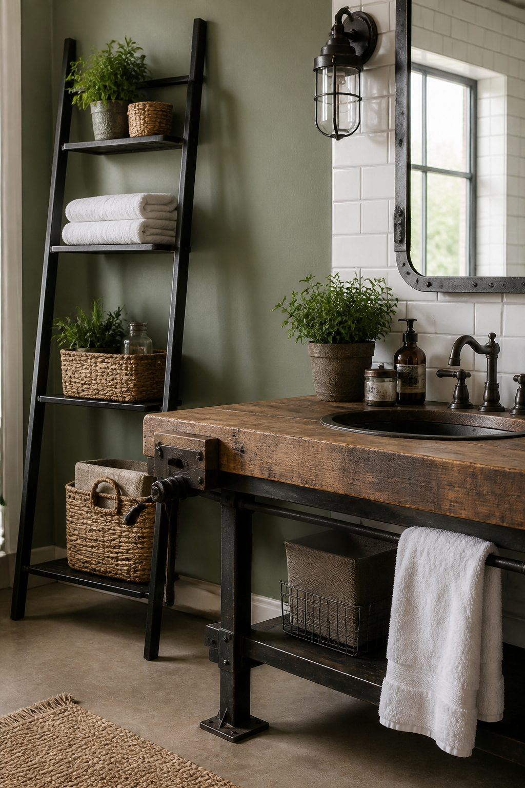 11 Farmhouse Industrial Bathroom Ideas 5 Item 5