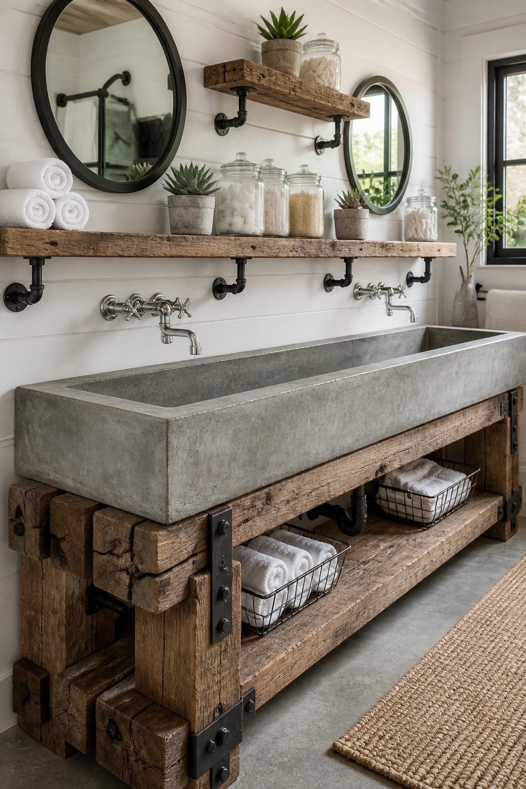 11 Farmhouse Industrial Bathroom Ideas 7 Item 7