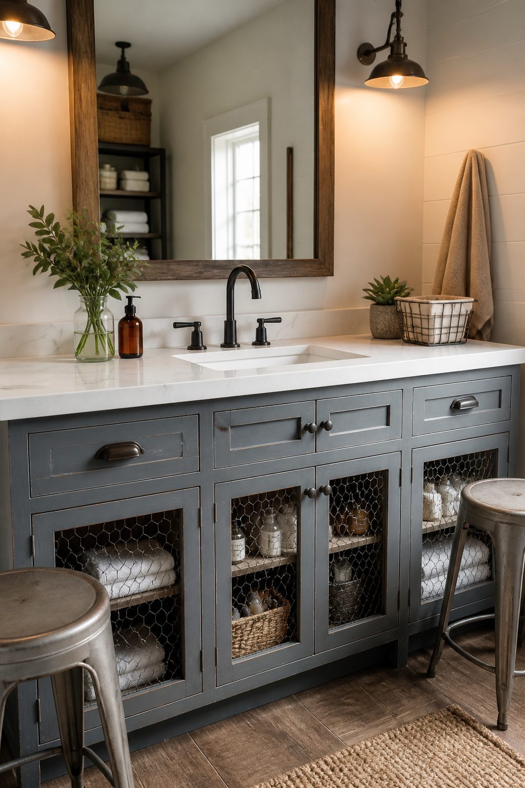11 Farmhouse Industrial Bathroom Ideas 8 Item 8