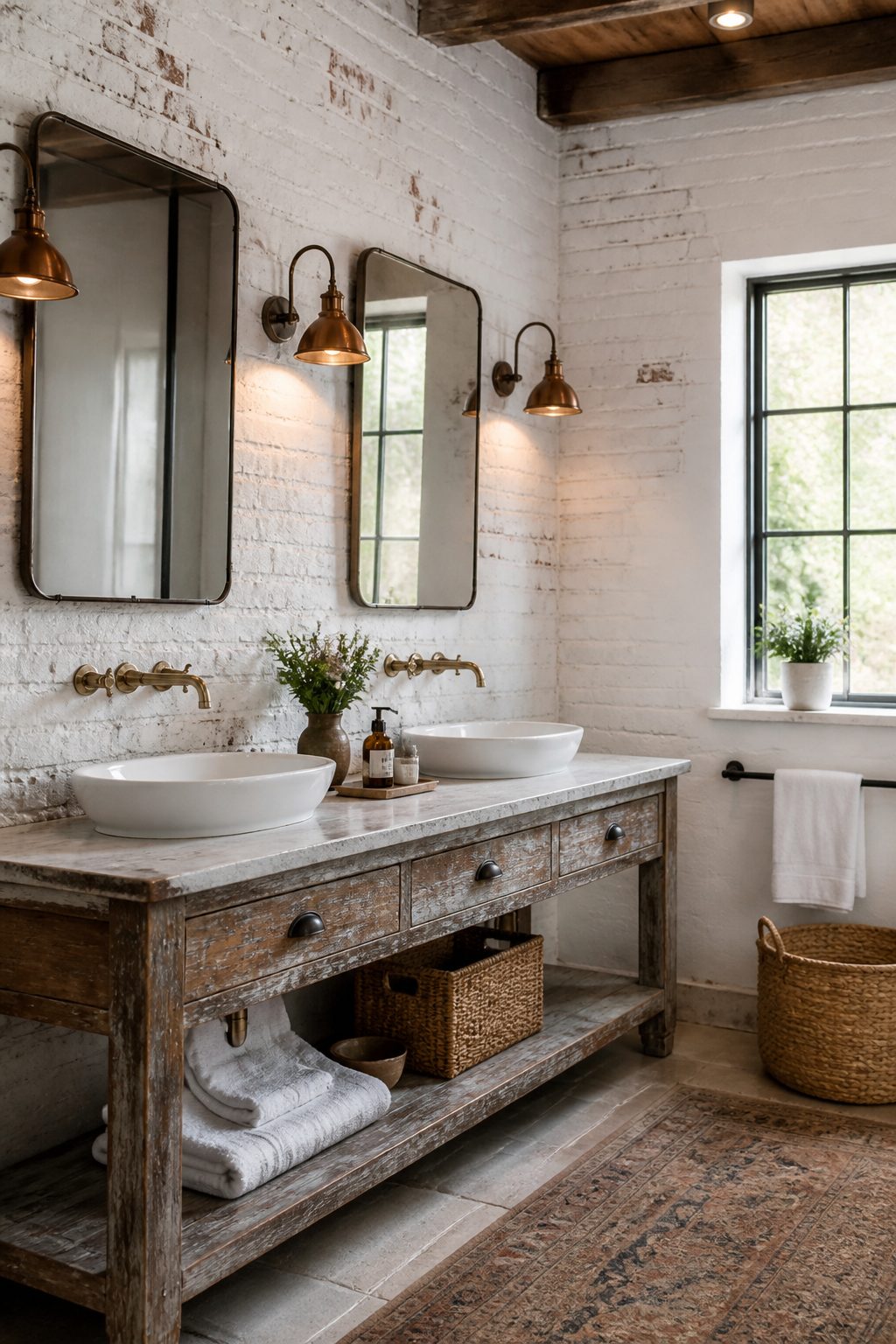 11 Farmhouse Industrial Bathroom Ideas 11 Item 11