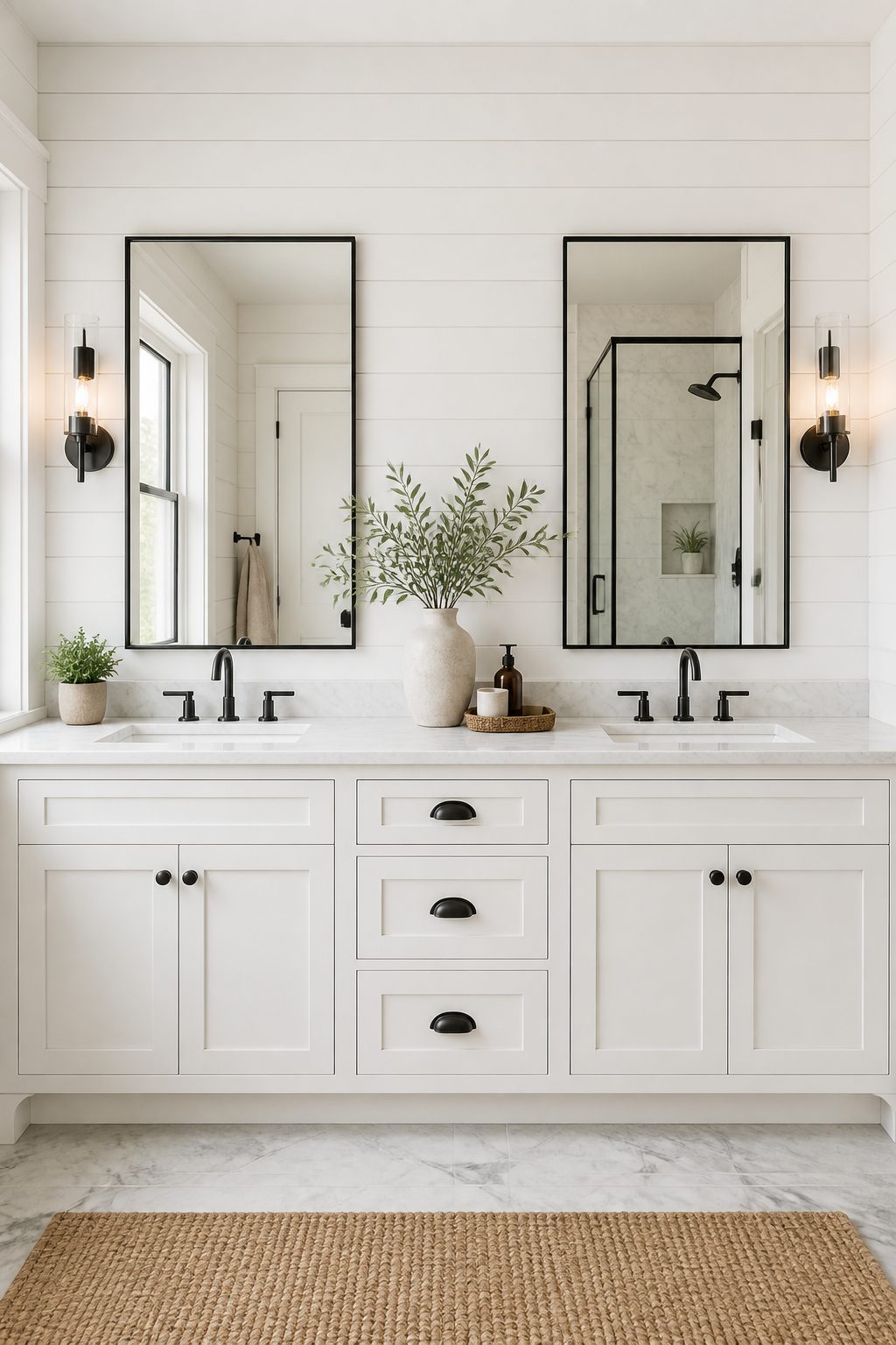 10 Farmhouse Bathroom Double Vanity Ideas 1 Item 1