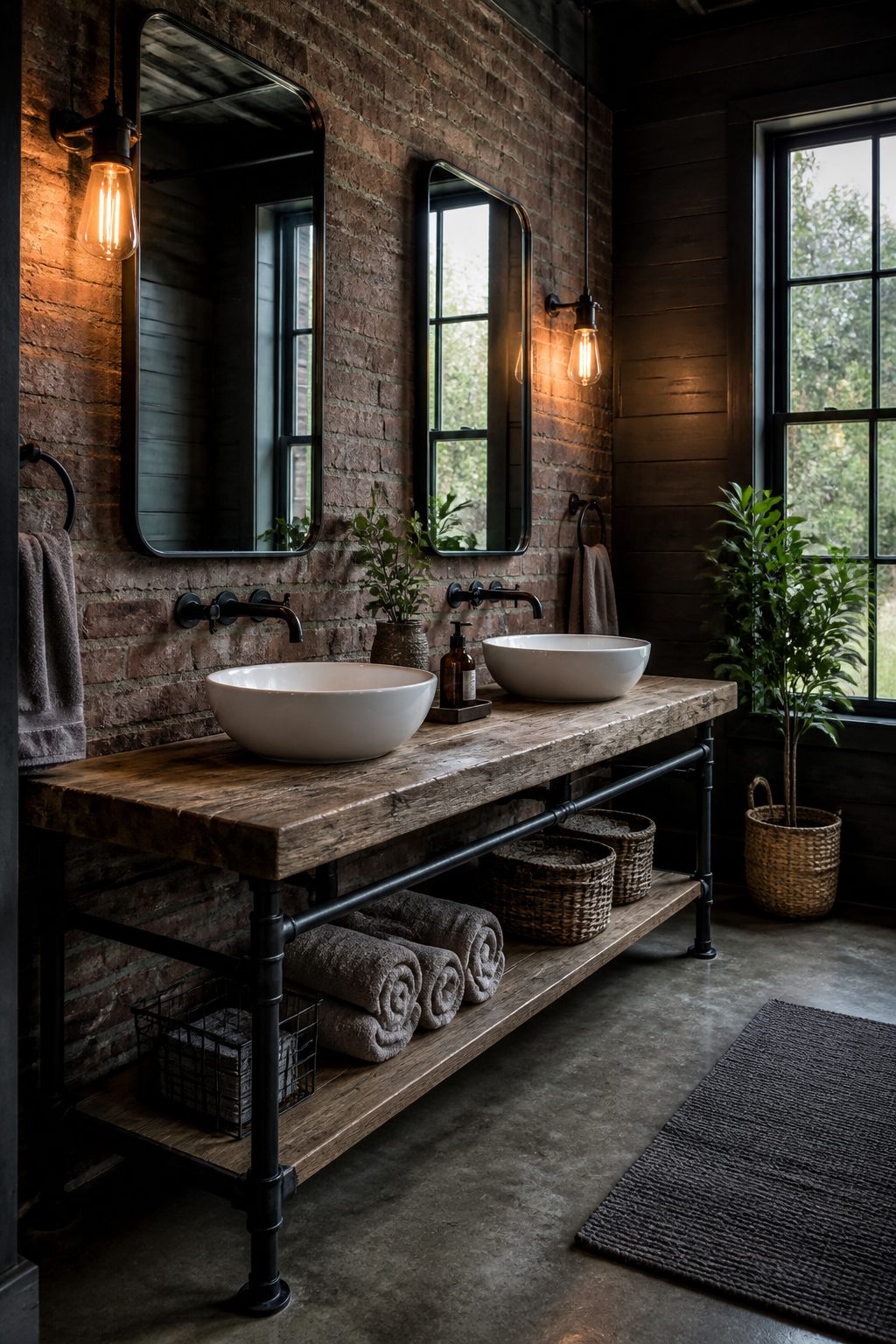 10 Farmhouse Bathroom Double Vanity Ideas 4 Item 4