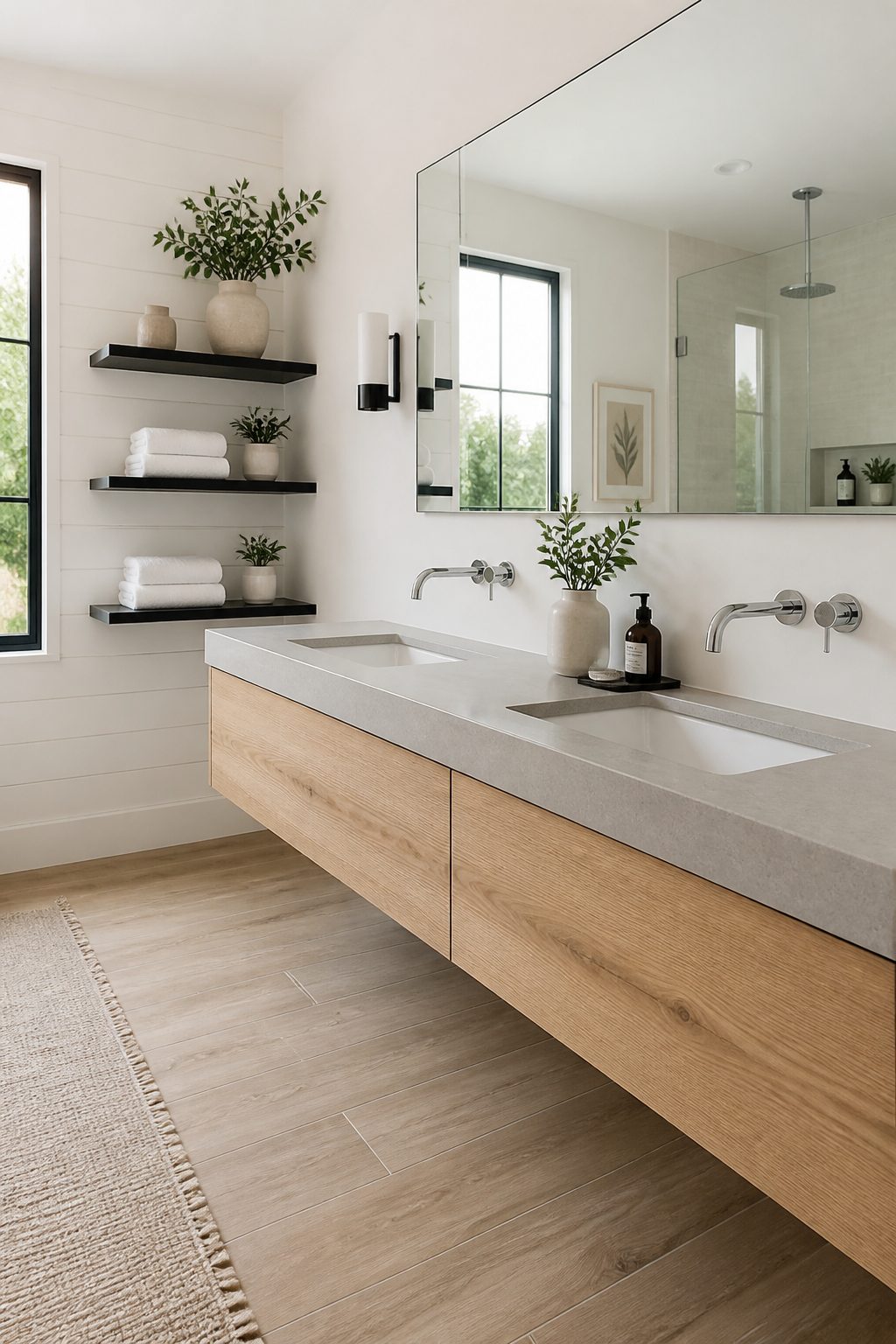 10 Farmhouse Bathroom Double Vanity Ideas 8 Item 8