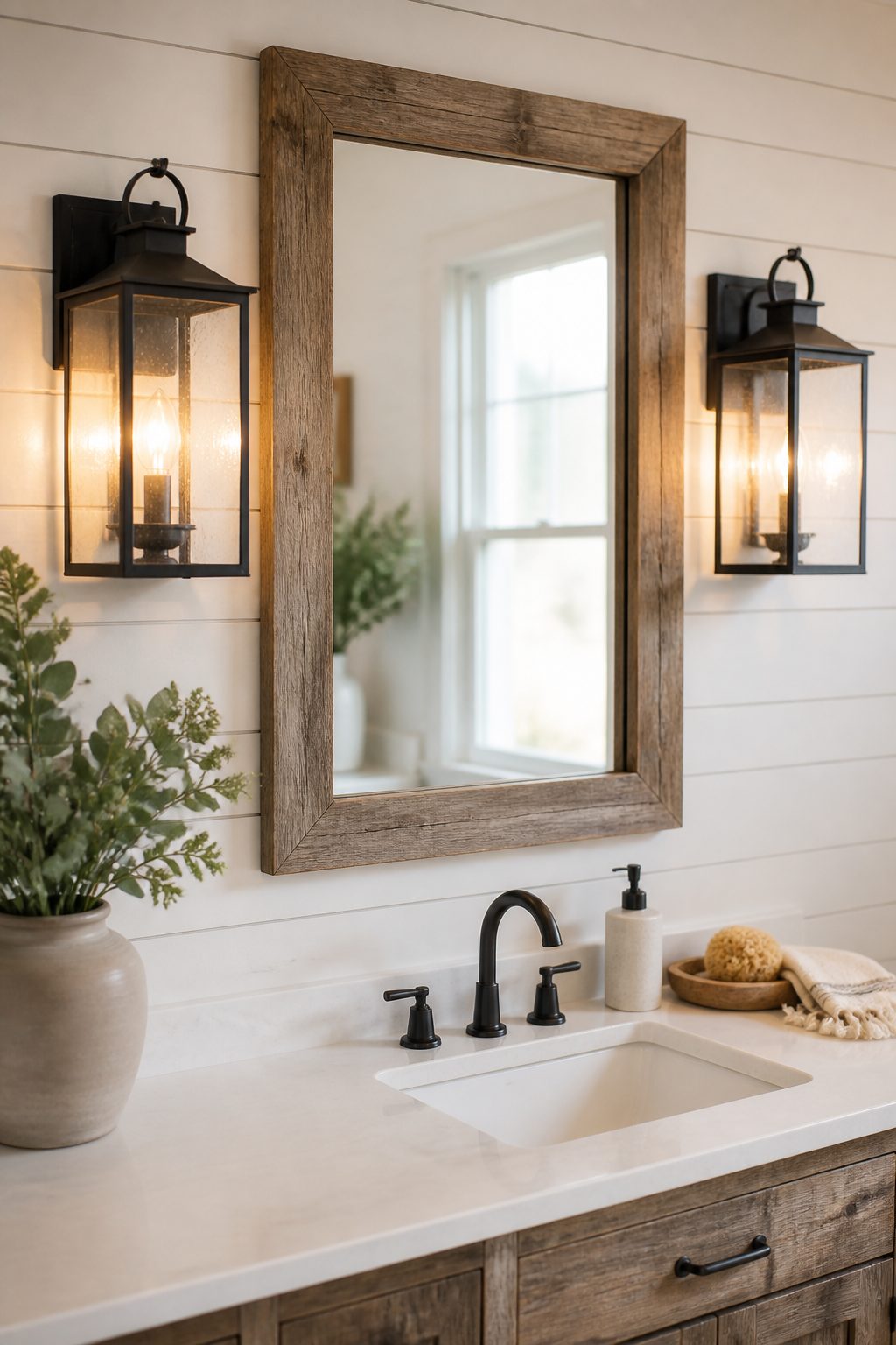 9 Farmhouse Bathroom Sconces Ideas 1 Item 1