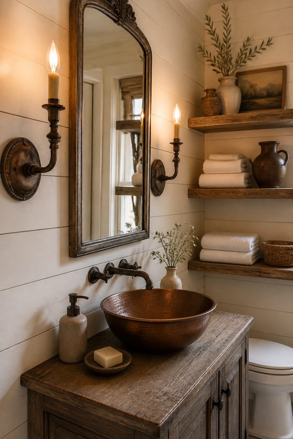 9 Farmhouse Bathroom Sconces Ideas 5 Item 5