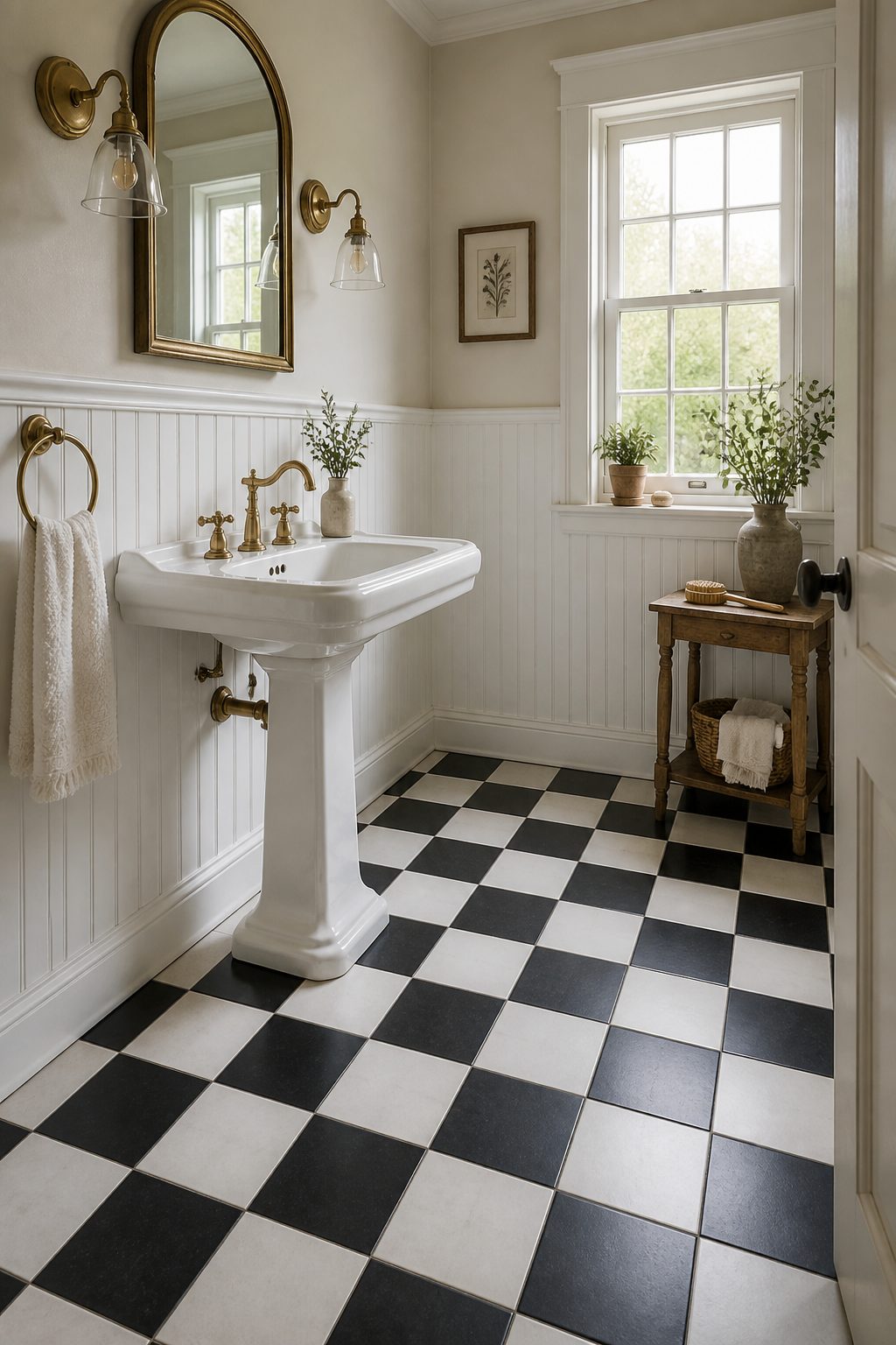 11 Farmhouse Bathroom Flooring Ideas 3 Item 3