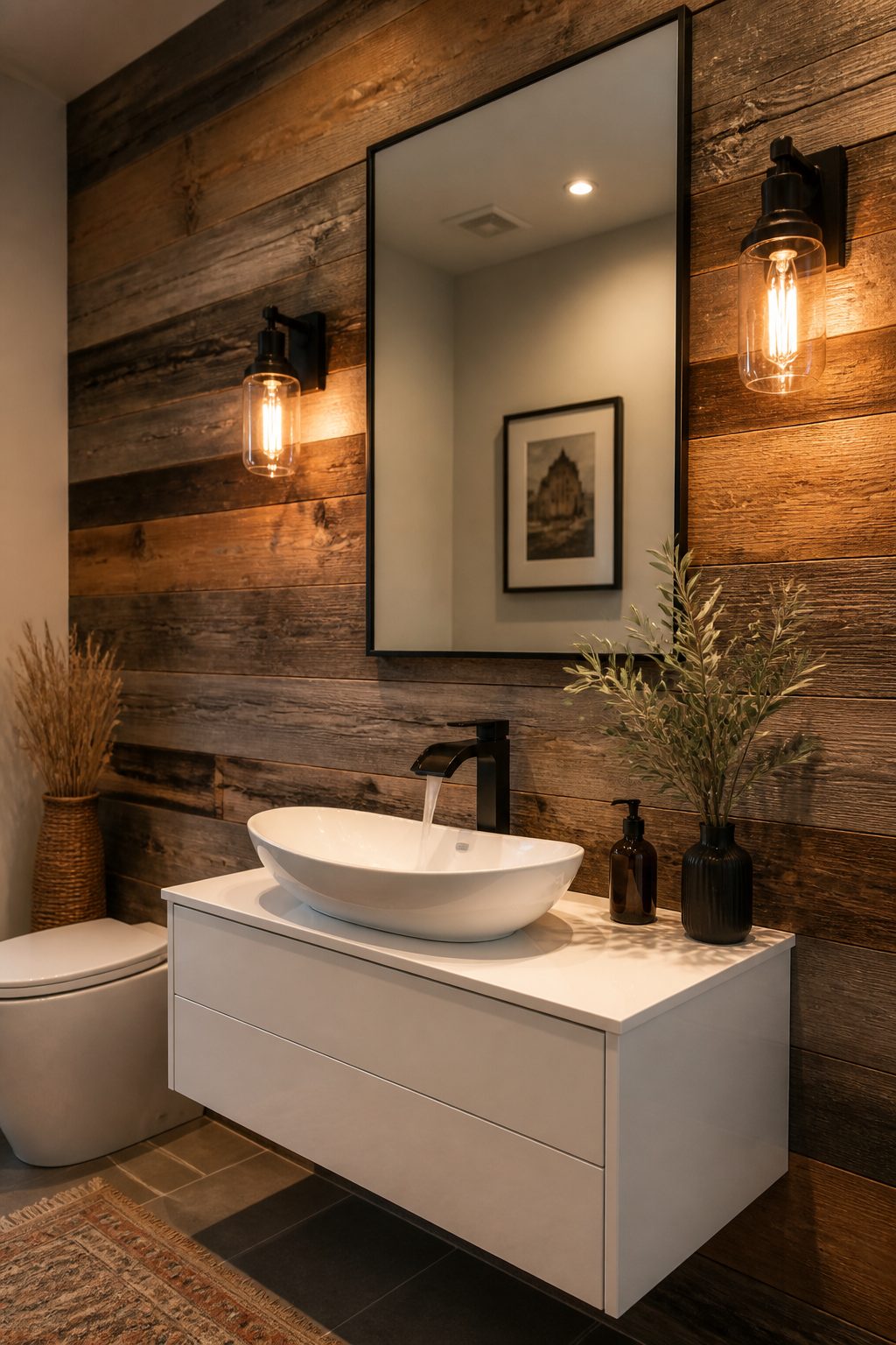 10 Farmhouse Half Bathroom Ideas 8 Item 8