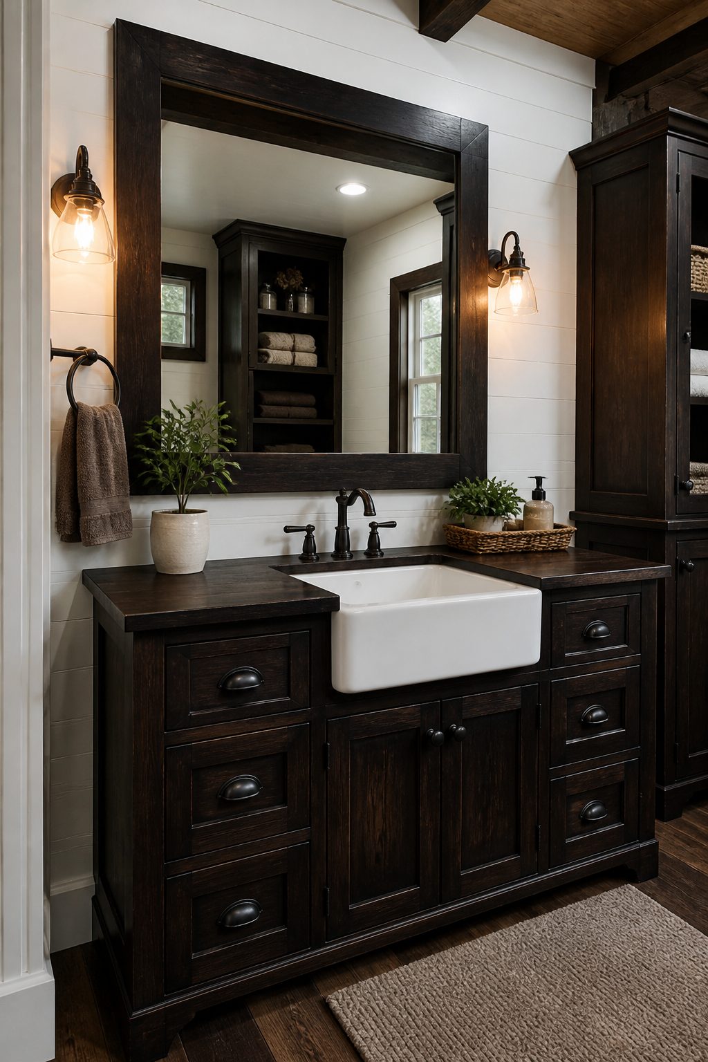 Farmhouse Bathroom Small Ideas: 11 Cozy Space Savers 12 Item 11