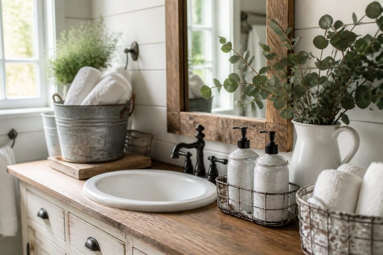10 Country Bathroom Accessories Ideas
