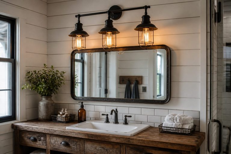 Farmhouse Bathroom Vanity Lights Ideas: 8 Stylish Looks 14 8 Farmhouse Bathroom Vanity Lights Ideas