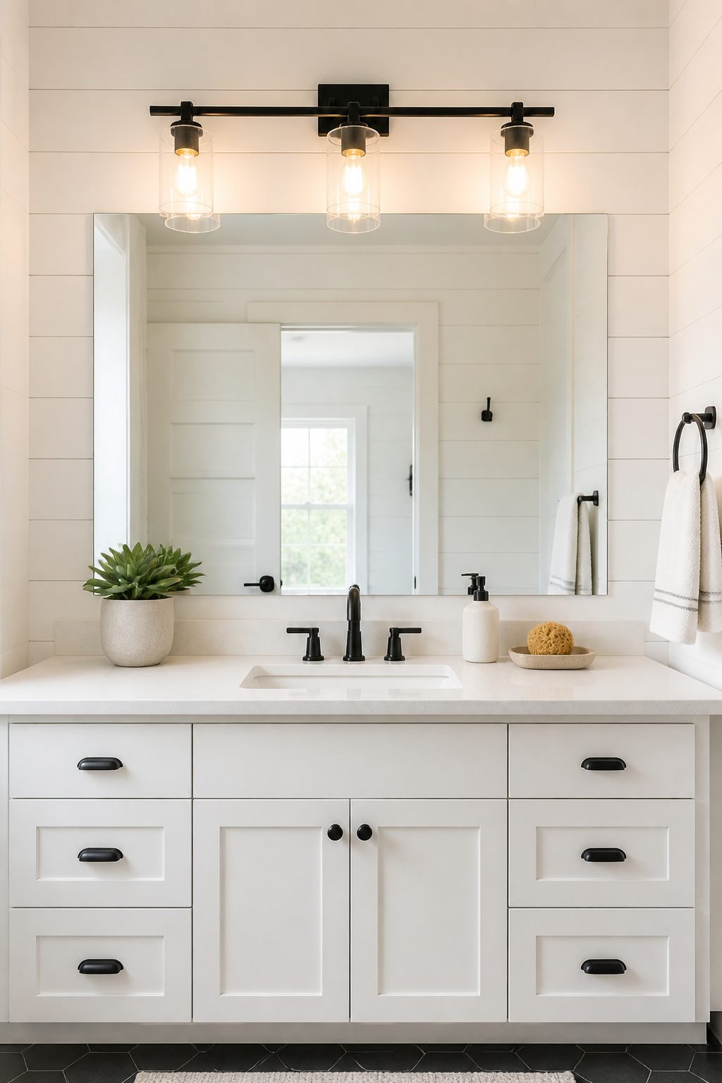 Farmhouse Bathroom Vanity Lights Ideas: 8 Stylish Looks 9 Item 8
