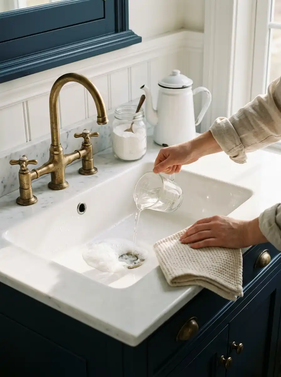 Baking Soda and Vinegar Flush