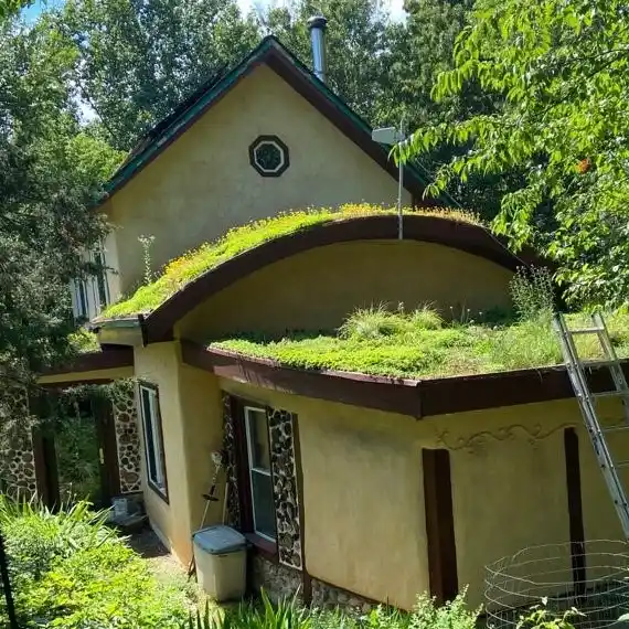 18. Cob Cottage with Green Roof