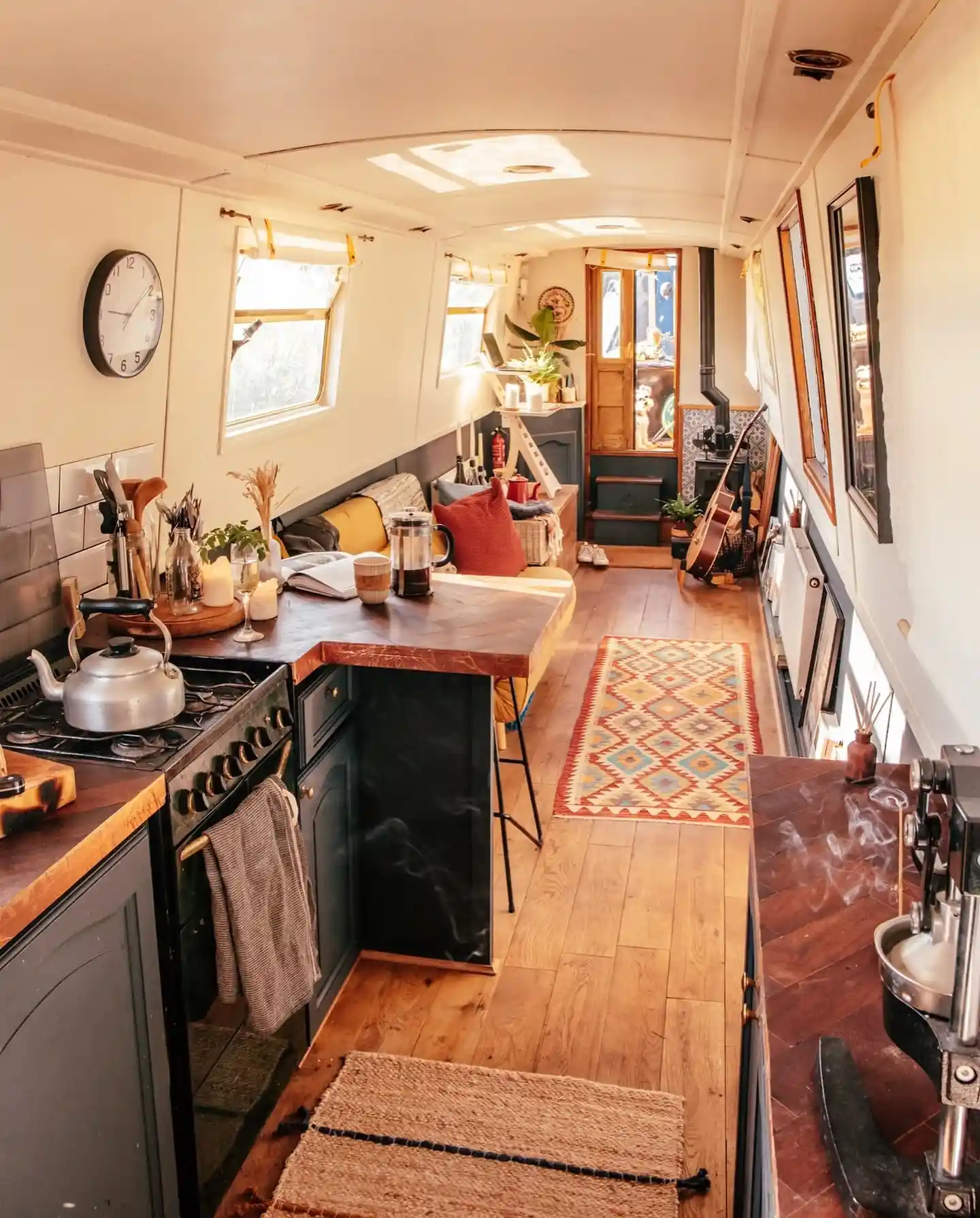 7. A Moody Galley With Copper Counters