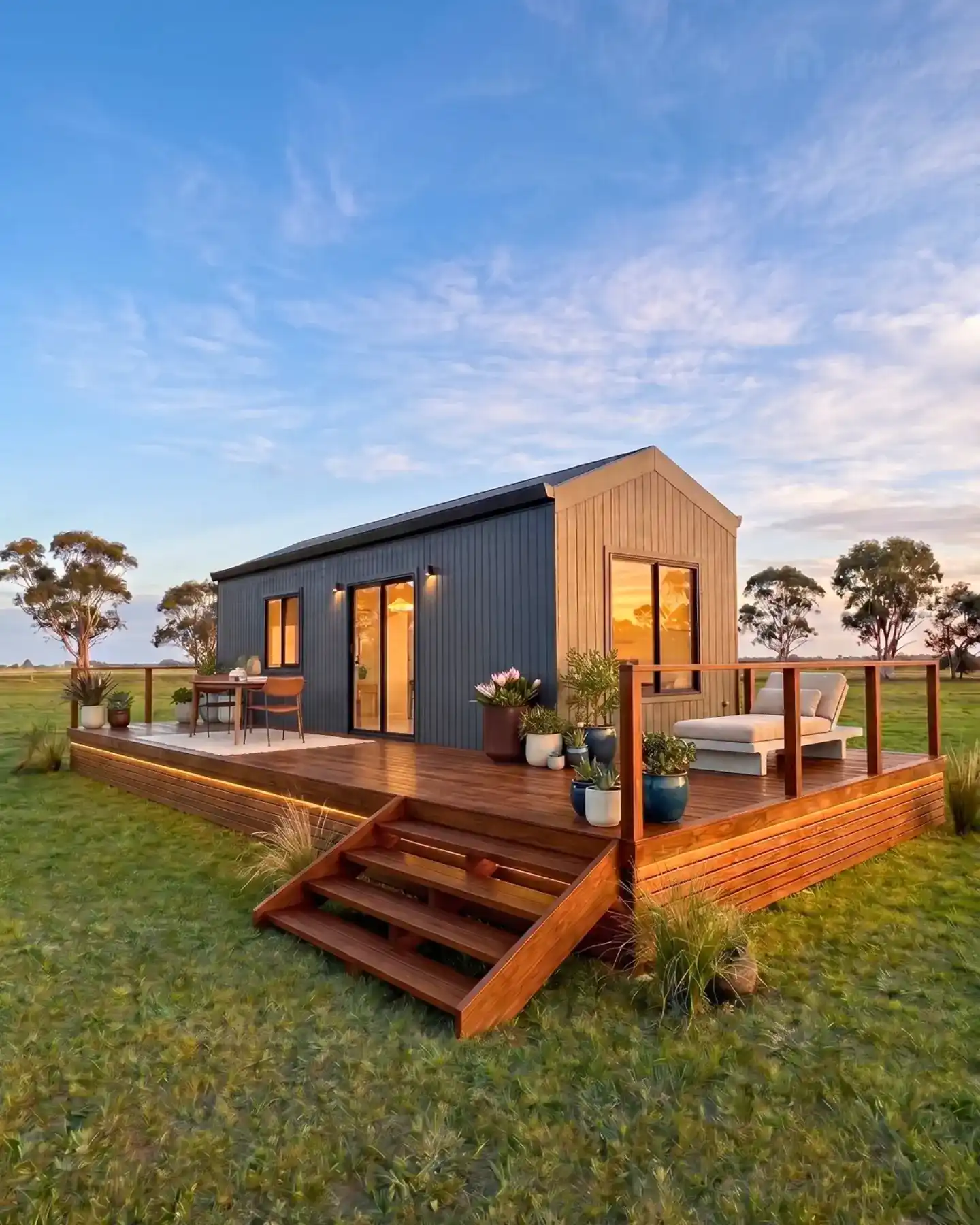 14. Wraparound Timber Deck with Sliding Doors