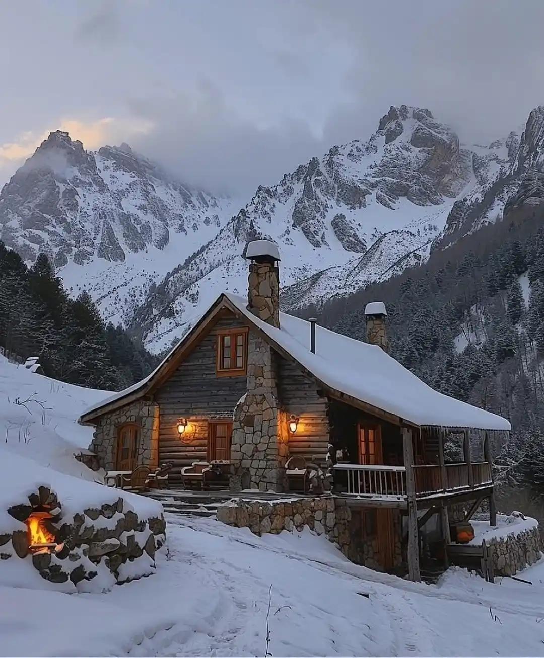 18 Tiny House Cabin Ideas: Mountains-Ready Retreats You'll Love 9 8. Rustic Tiny Mountain House