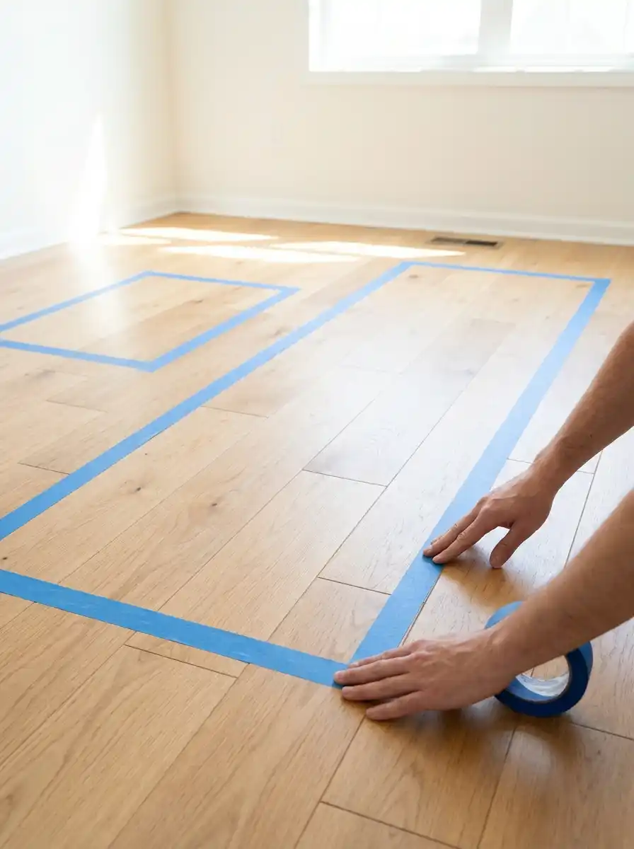 How to Lay Out a Small Living Room for Comfort and Flow 5 Tape the sofa’s footprint on the floor