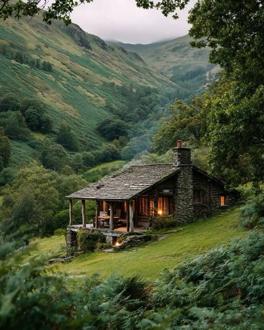 18 Tiny House Cabin Ideas: Mountains-Ready Retreats You'll Love 8 7. Tiny Log Cabin Retreat