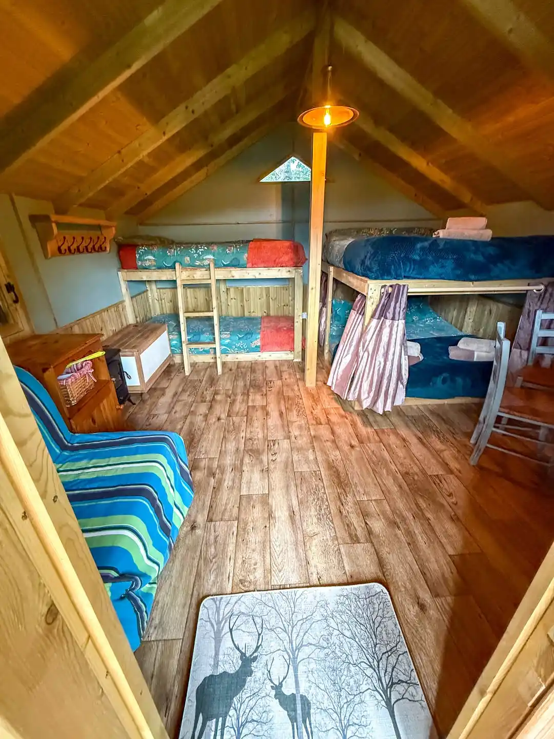 8. Four Bunks Fit in One Attic Room