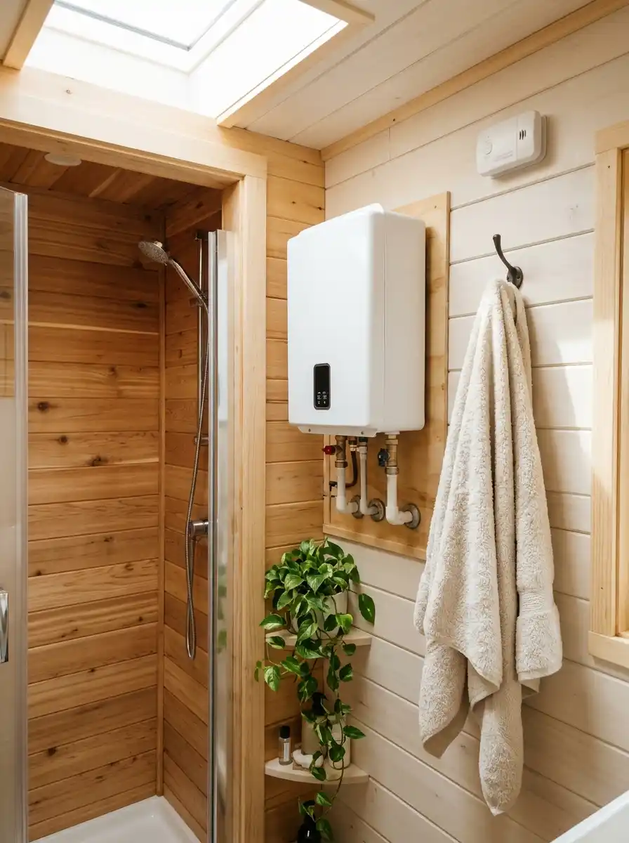 Vent the propane tankless heater straight through an outside wall