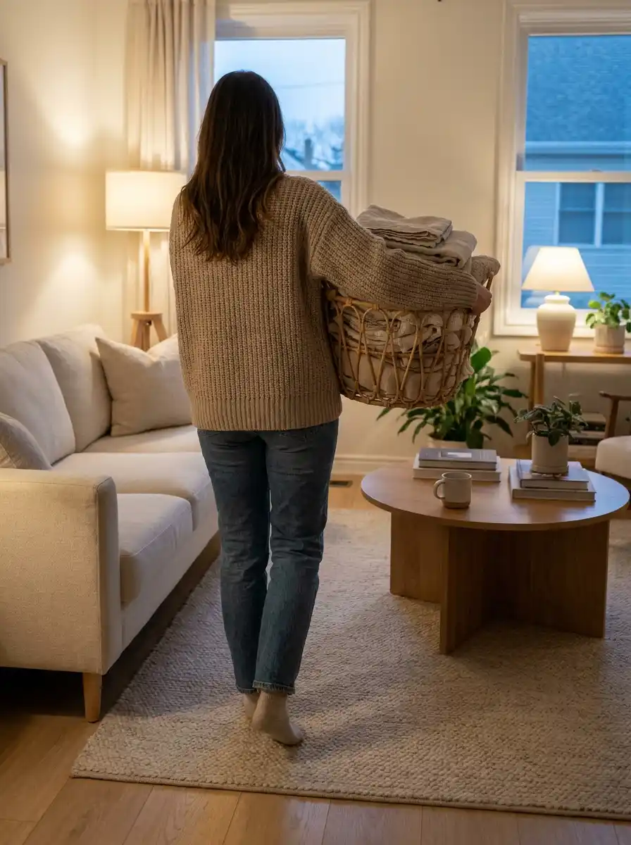 How to Lay Out a Small Living Room for Comfort and Flow 11 Walk the room with a full laundry basket