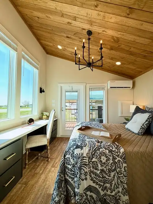 Main Floor Bedroom With a Window Desk