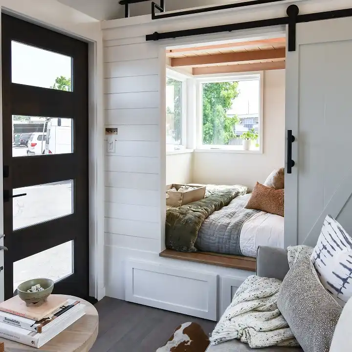 Barn Door Bedroom Nook on the Main Floor